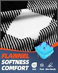 MEREZA Flannel Double Sleeping Bag for Adults Cold Weather, XL Queen Size Sleeping Bag for All Season 2 Person Big and Tall Sleeping Bags for Camping 0 Degree with Pillow