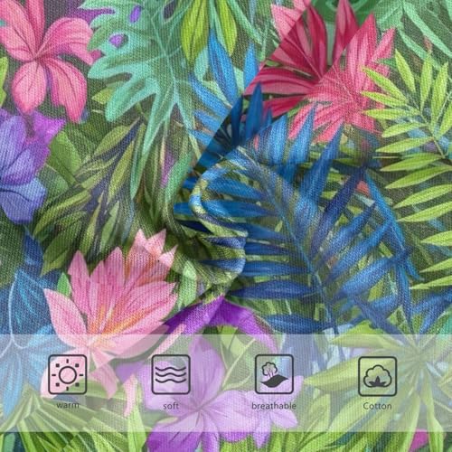 Tropical Exotic Flowers Leaves Kids Underwear Girls, Toddler Panties, Girls Underwear Cotton, 2–8 Years3