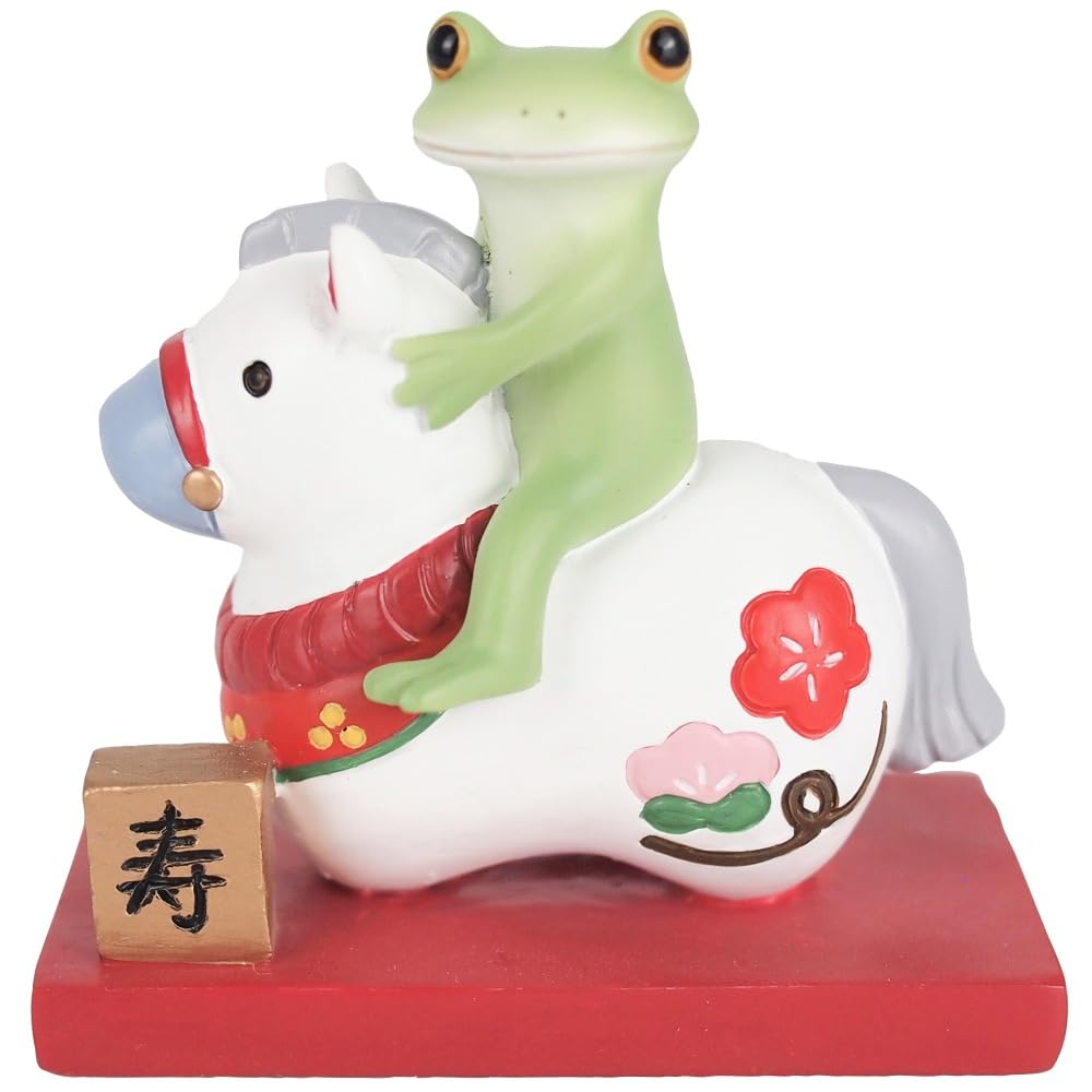 Amazon.co.jp: ダイカイ コポー カエル お正月 置物 フィギュア 縁起物