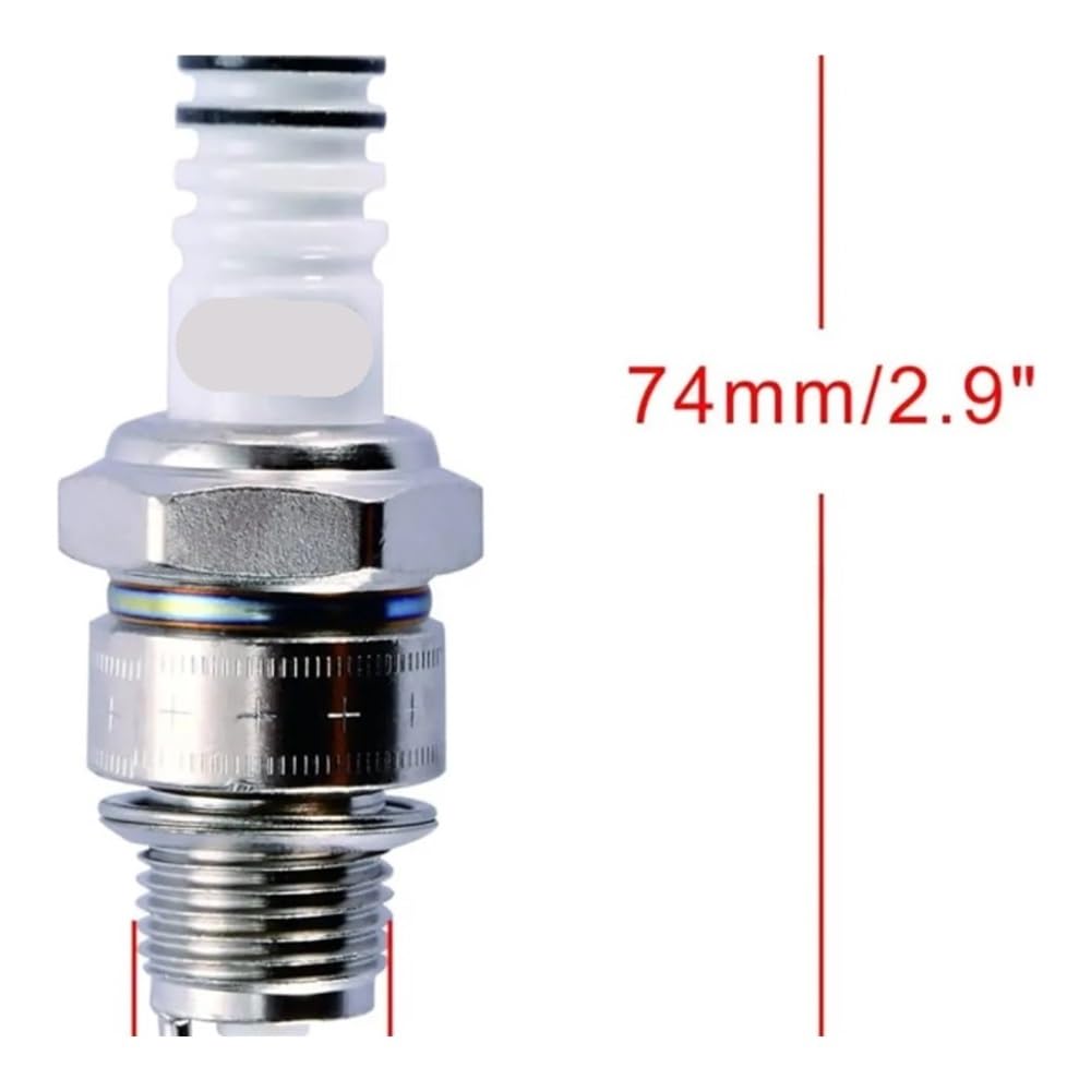 1/2/4 Uds. Bujía de Motocicleta E6TC Apta for Pieza de Encendido de ciclomotor Scooter(4pcs)