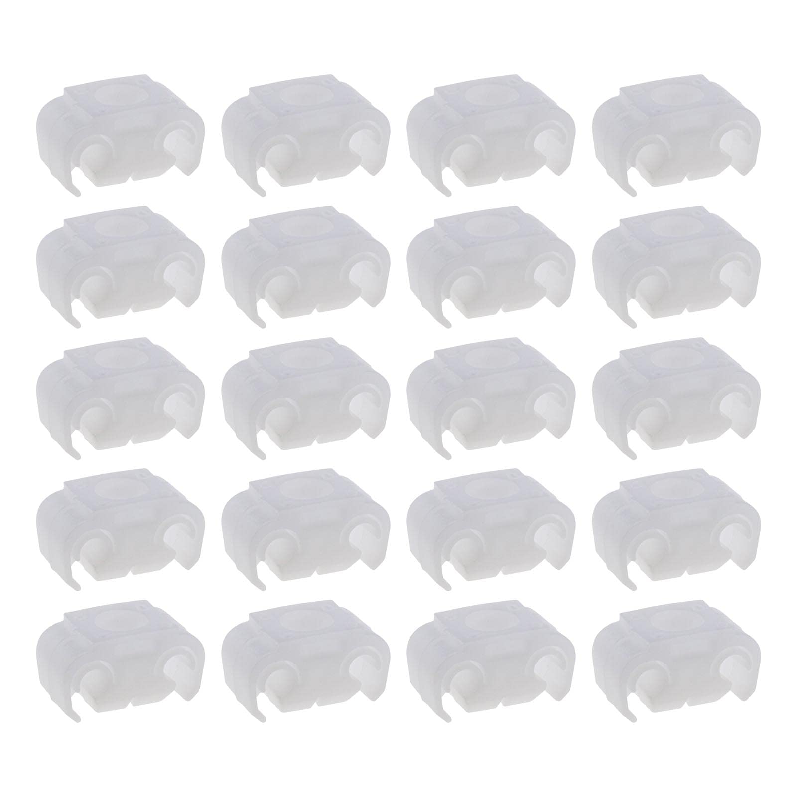 ECSiNG 20pcs Linea Freno Fascetta Tubo Cablaggio Staffa Supporto Clip In Plastica Nero