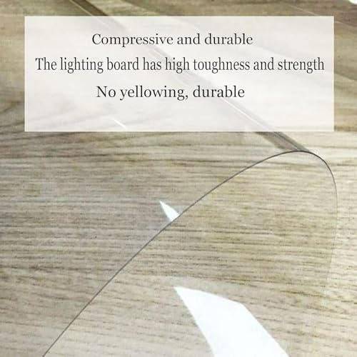 Polycarbonate Panel Roofing Sheets,Clear Acrylic Plastic Sheet,UV Protection,Outdoor Rainproof Roof Sheet,Sunroom Roofing Cladding,for Greenhouse,Awning Shed Cover,Easy Cut (0.8x2m(2.62x6.6ft)) - 2