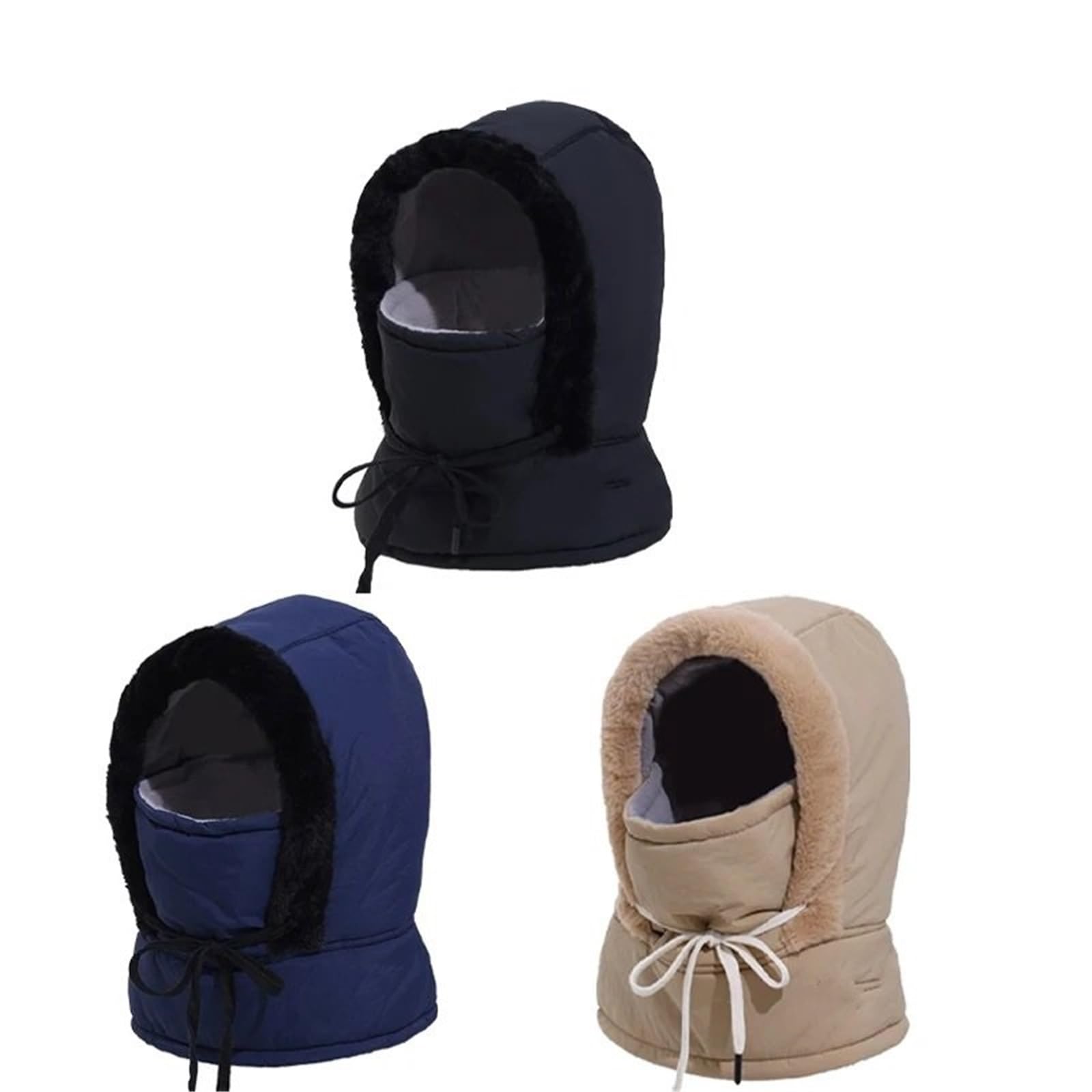 Sturmhauben Winddichtes Ski-Visier, Winter, atmungsaktiv, Thermo-Gesichtsmaske, Halswärmer, Schal, Helmhaube, Radfahren, Halswärmer sturmmaske(3IN1-C)
