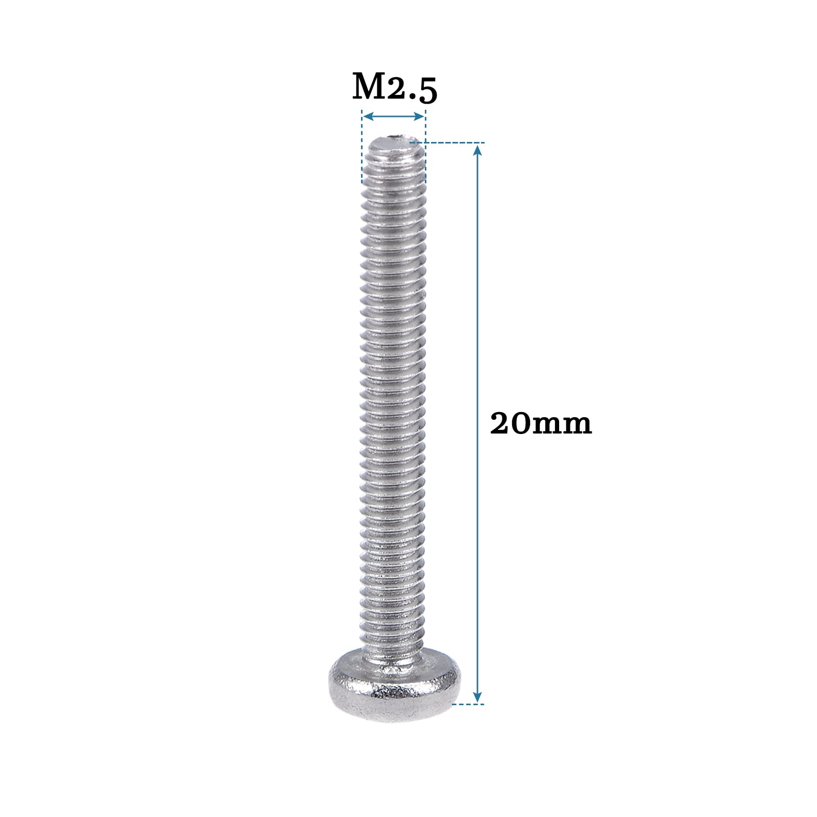 WMYCONGCONG - Set Di Viti Autofilettanti A Testa Piatta Philips M2, In