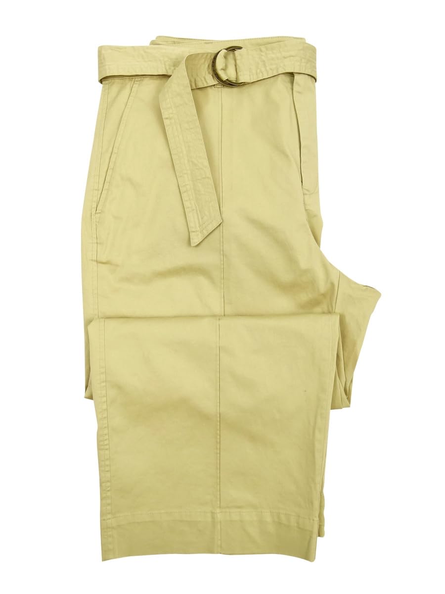Lauren Ralph Lauren Womens Plus Micro-Sand Wide Leg Pants 18W Pale Parchment