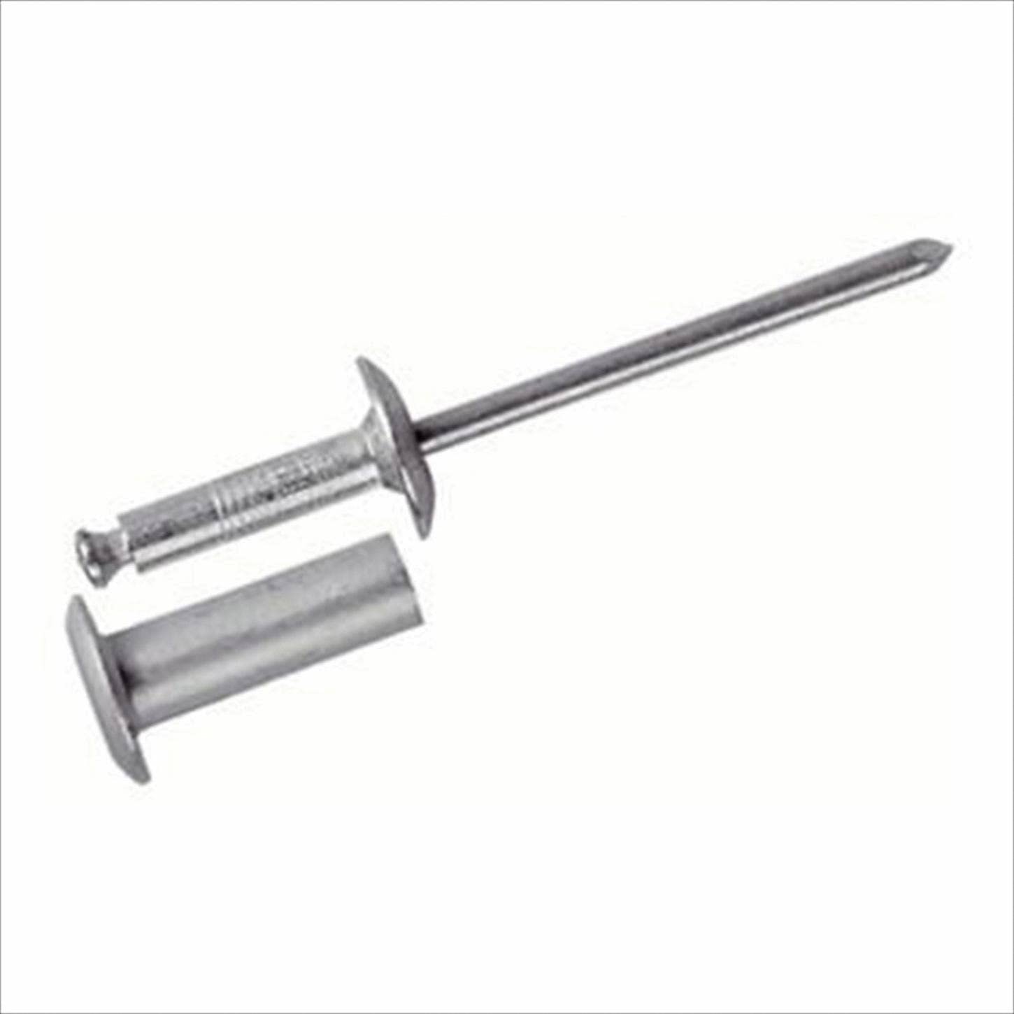 BALMS-08BP-22, Mate Rivets, BayMate Rivets, [.250] Inch Diameter, 1.125-1.375 Inch GR, Alum Body, Alum Mandrel, CLR