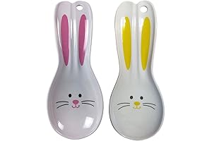 Easter Bunny Spoon Rest - Two-Piece Set for Joyous Easter Festivities