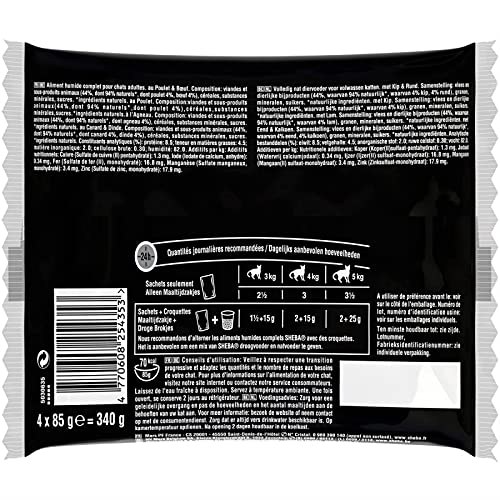 Animalerie - Sachet Fraicheur Mini Filet Sauce Sélection Boucher 340G - Lot De 4 - Livraison Gratuite