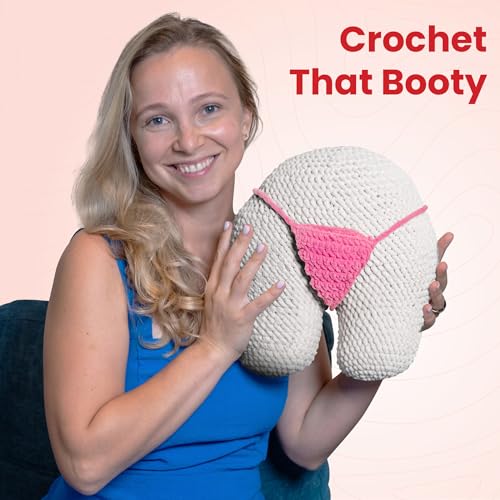 Dabline Crochet Pillow Kit for Beginners – Easy DIY Crochet Starter Kit with Pre-Started Yarn & Step-by-Step Video Tutorials – Learn to Crochet Kit Gift for Women & Men by Dabline - Image 3
