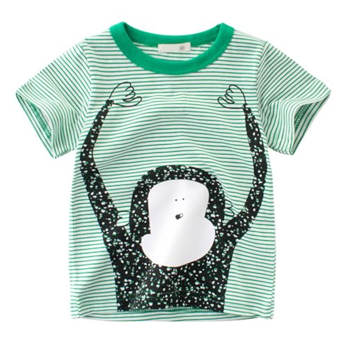 2 Pack Boys T-Shirts Kids Short Sleeve Shirts Toddler Summer Basic Tees Casual Tops Size 2-7.2