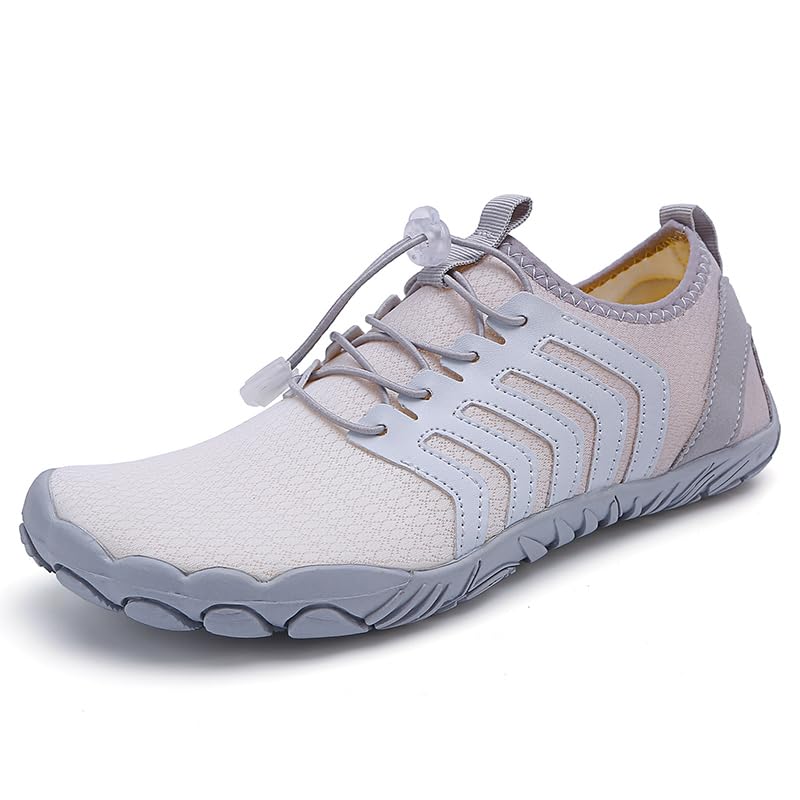 RUYI Unisex Barfuss Schuhe Damen Herren Barfußschuhe, Schnell Trocknend Badeschuhe, Weich Leicht Traillaufschuhe Fitnessschuhe mit rutschfest Sohle & Breiter Zehenbox