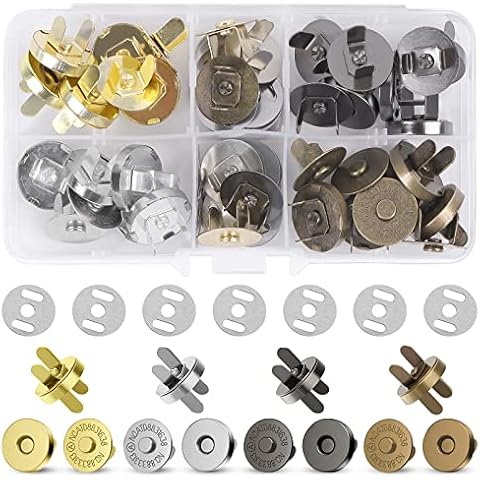 20 Piezas Botones Magnéticos de 14 mm VEUWOLM Cover