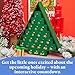 Christmas Tree Wooden Advent Calendar 15 x 13 Inch, Pack of 1 Christmas Advent Calendar with 24 Empty Drawers for DIY, by Woodpeckers