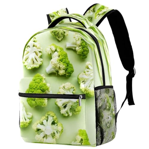 Sac à dos d'école brocoli pour ados, parfait pour le collège