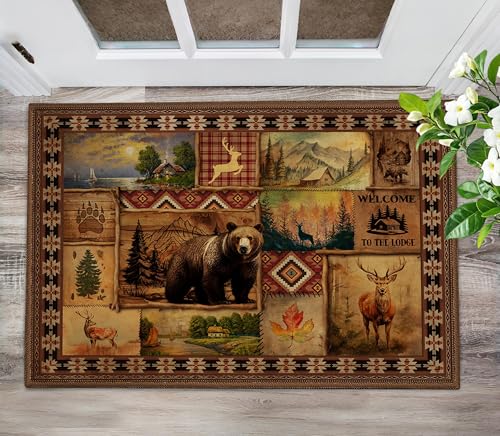 Tapete rústico vintage para puerta interior 2'x3'