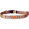 Yellow Dog Design Bohemian Patchwork Dog Collar 1″ Wide and Fits Neck 18 to 28″, Large
