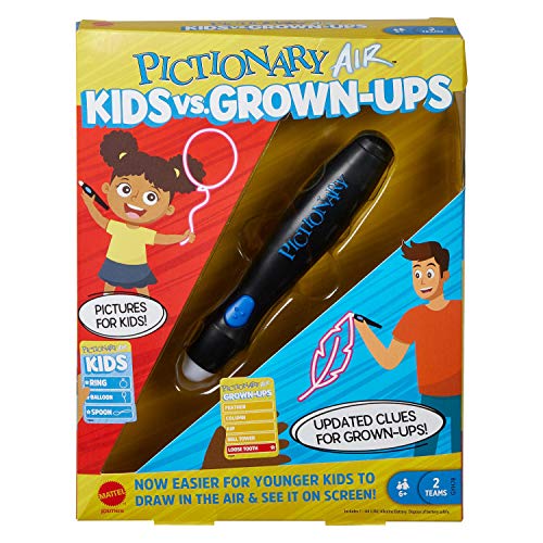 Pictionary Air Kids vs Grown-Ups juego de mesa familiar miniatura 1