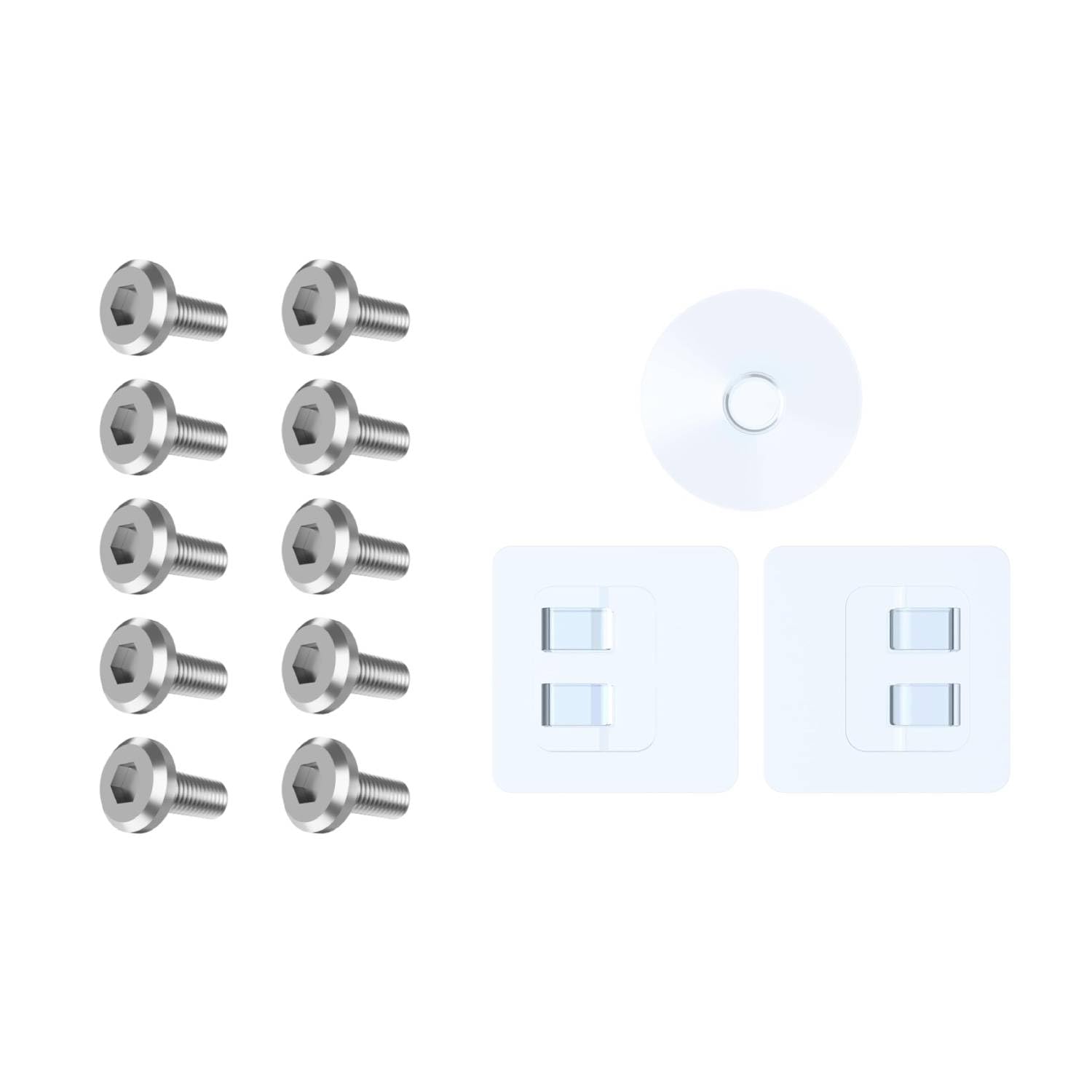 YASONIC Replacement Adhesive Suction Cup and Screws Pack for Hanging Shower Caddy YS-432