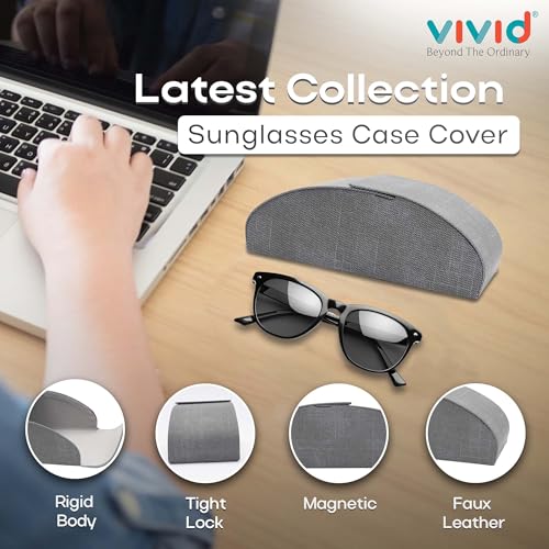 Image of VIVID Unisex Specs Magnetic Eyewear Dabbi Faux Leather Hard Case Cover