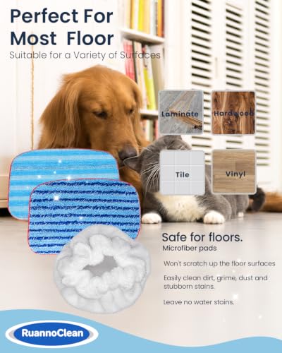 Image of Steam Mop Pads and Microfiber Bonnets Compatible with McCulloch
