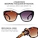 LADEESSE Reading Sunglasses for Women - Stylish Bifocal Sunglasses with Readers Built-in - UV400 Protection - 2 Pack +2.5