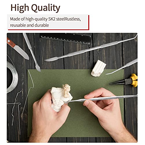 Faruijie WAX CARVERS 10PCS WITH CASE Dental Wax Carver Tools Set thumb #1