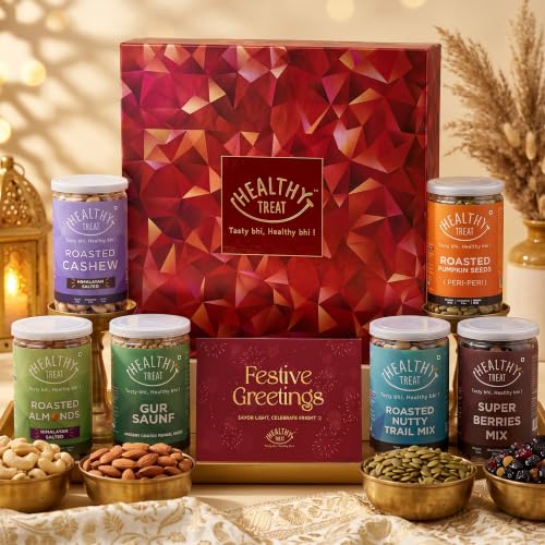Healthy Treat Royal Treat Diwali Gift Hamper – Premium Roasted Dr...