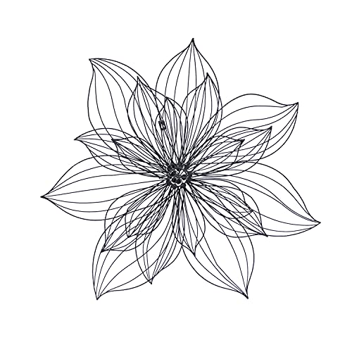 Deco 79 64682 Metal Floral Home Decor 3D Wire Sculpture With Crystal Embellishments, Wall Art 26 Inch X 4 Inch X 26" thumb #5