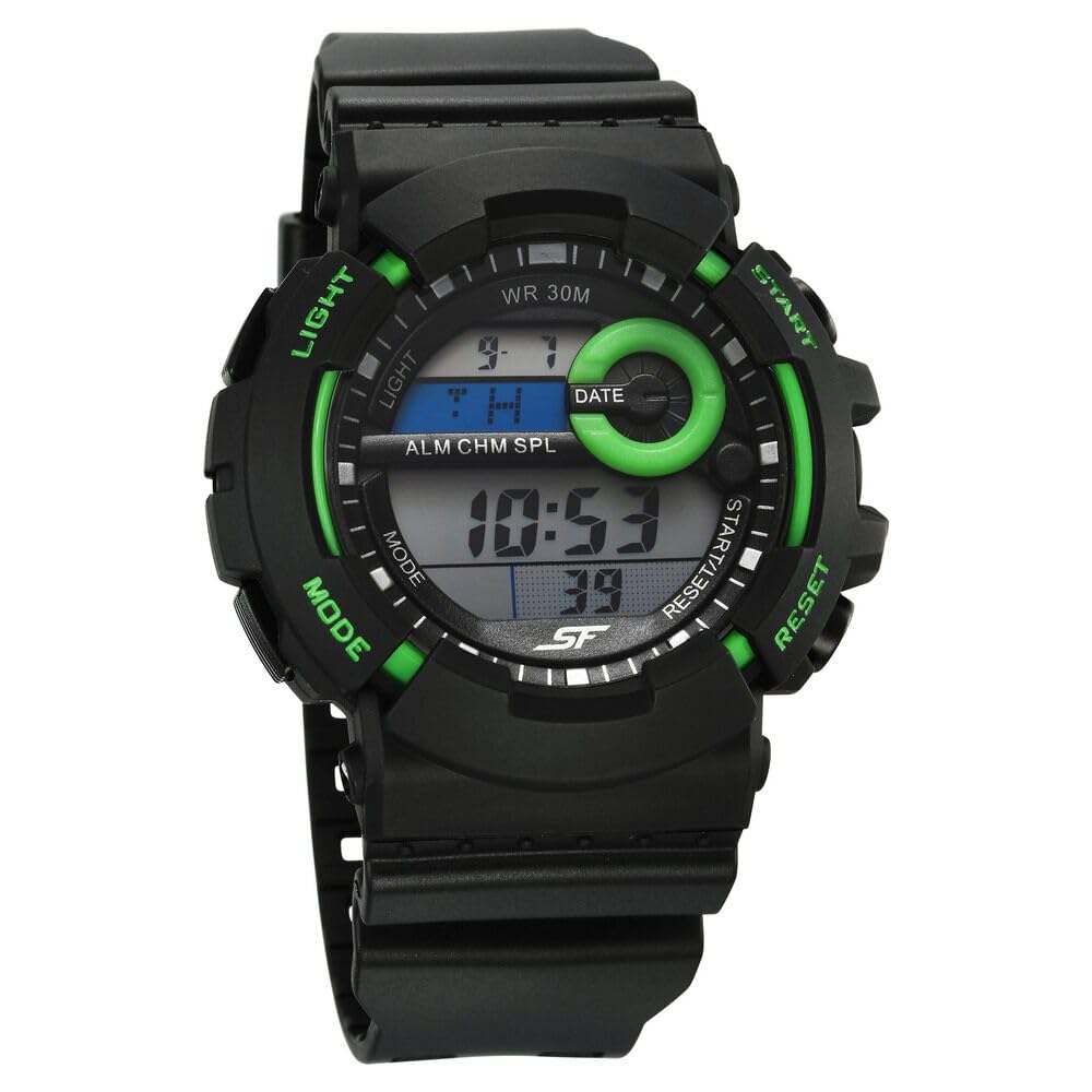 SF Sporty Digital Black Dial Polyurethane Strap Watch for Men-77130PP04W (B0CSPLMJQ3) Amazon Price History, Amazon Price Tracker