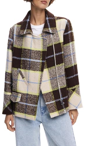 Desigual COAT_BEIGECHECK, 1001 CRUDO, S