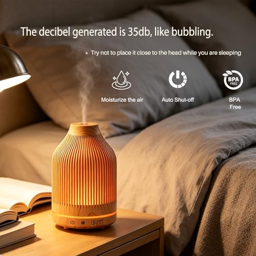 Difusor aromático eléctrico Diffuserlove 150ml con luz LED miniatura 7