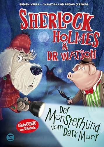 Bild: Sherlock Holmes & Dr. Watson. Der Monsterhund vom Dark Moor (Band 2): Witziger Kinder-Comic | Abwechslungsreiches, interaktives Lesen f�r Comicfans und Lesemuffel | Mit vielen Bilder- und Suchr�tseln f�r 16,00 EUR (-8%) statt 70,83 EUR bei amazon.de