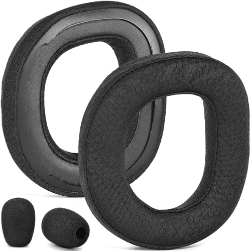 Almohadillas para auriculares Defean de tela mesh para Turtle Beach Stealth 700 Gen 3 | Almohadillas de reemplazo y espuma para micrófono, espuma de alta densidad para cancelación de ruido miniatura 1