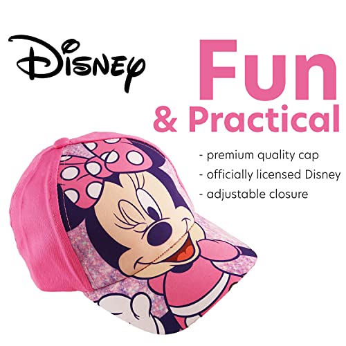 Disney Little Baseball Cap, Minnie Mouse Adjustable Toddler Girl Hats For Kids, Pink, Ages 2-4 & Ages 4-7 #TOP2