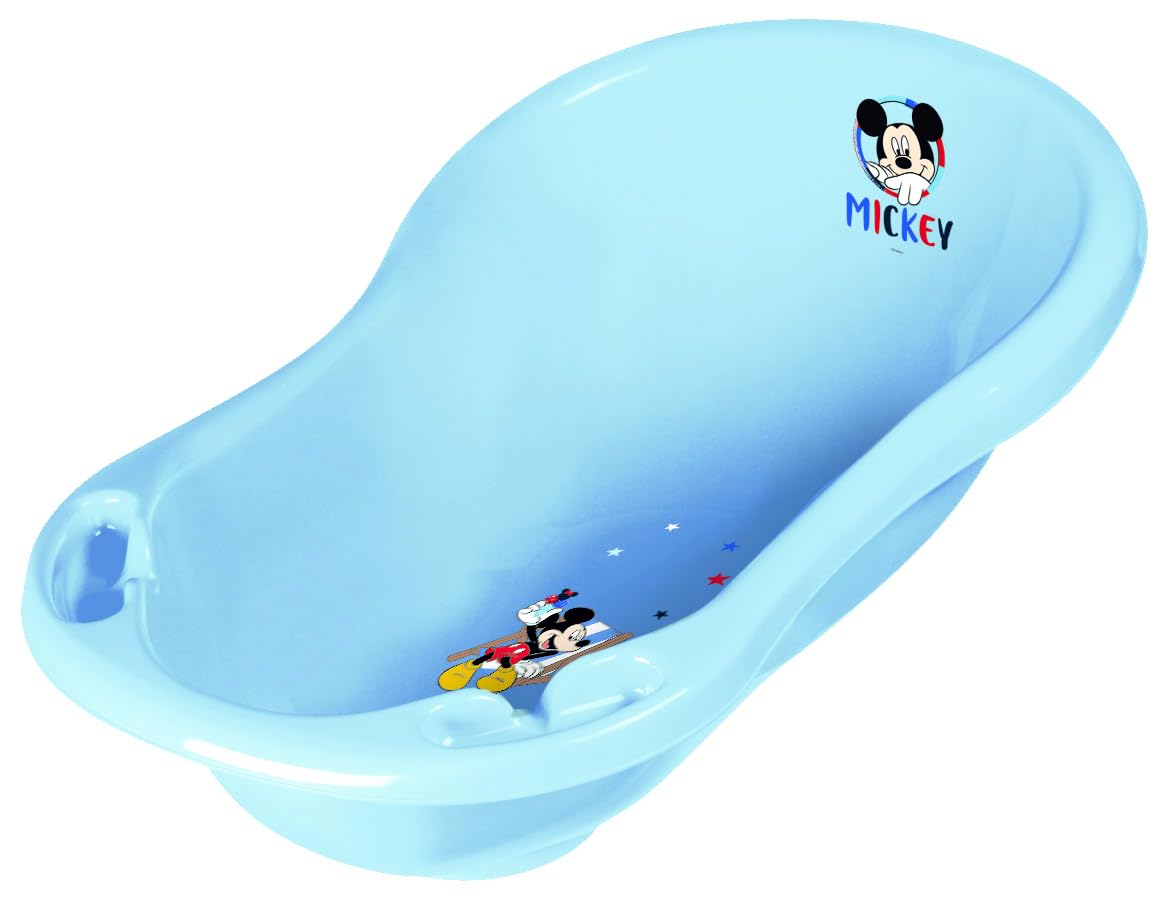 KiNDERWELT Babybadje 84 cm - babybadkuip Micky motief - BPA-vrij - bad om te baden voor baby's en pasgeborenen