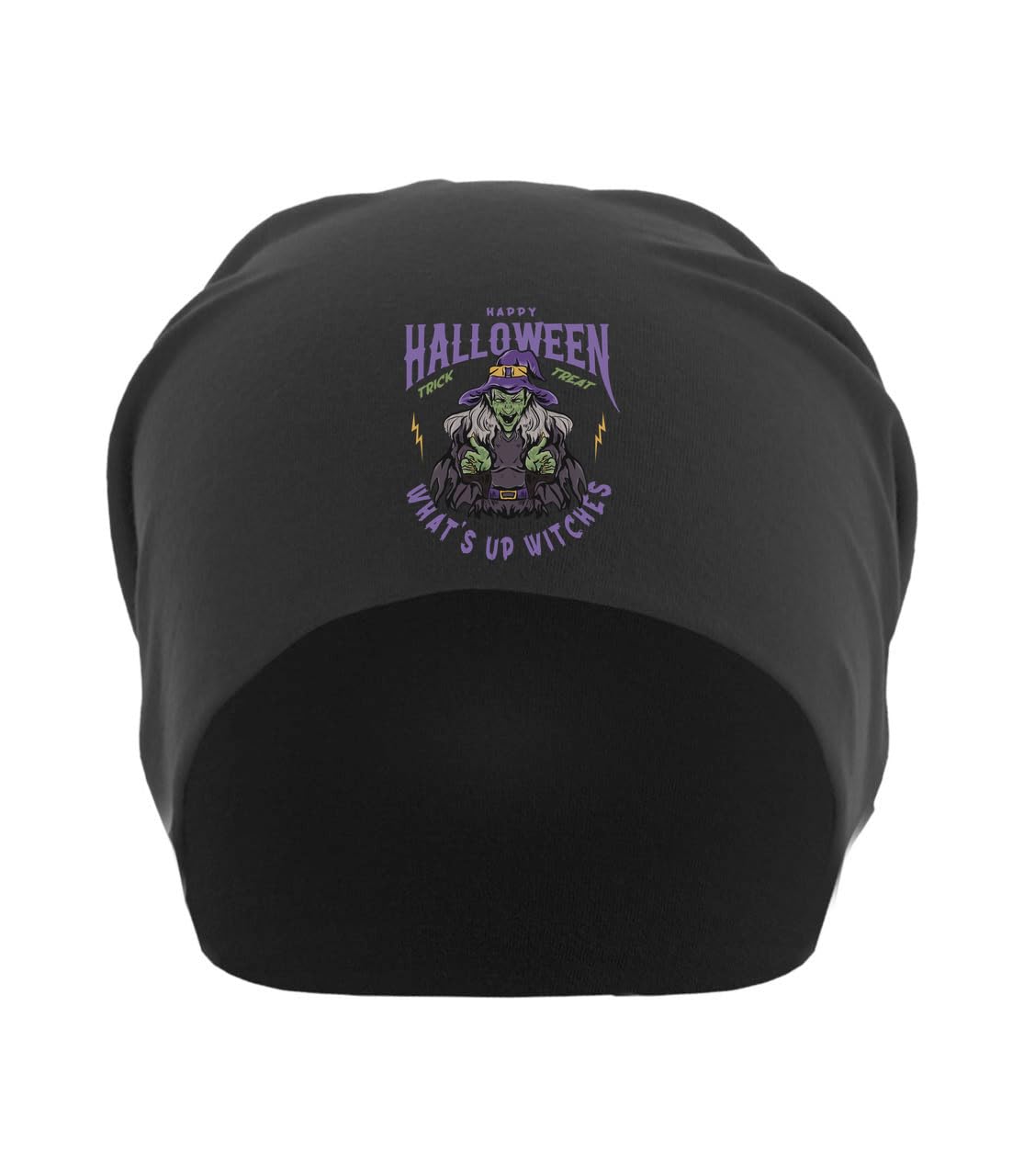 Bonnet Halloween coton fin résout le froid nocturne avec style sorcière souple et confortable
