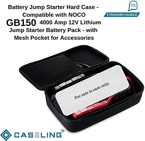 Eva Protection Case - 13.5" x 8.3" - Hard Shell Case for Boost Pro GB150 3000A UltraSafe Car Battery Jump Starter - for Storage and Travel