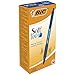 BIC Kugelschreiber Set Soft Feel Grip, in Blau, Strichstärke 0,4 mm, 12er Pack, Ideal für das Büro, das Home Office oder die Schule