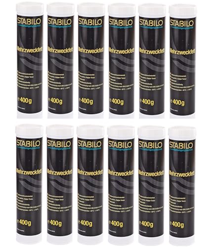 12x Mehrzweckfett 400gr. | Schmierfett, Lithiumfett, Universalfett, Fett für Gleit- & Wälzlager | 12 Stück