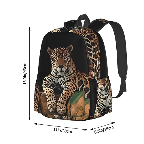 Sac à dos léopard pour l'école et les sorties décontractées