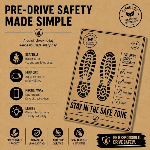 Image of HOMNIX 50 Pcs Disposable Paper Car Floor Mats Biodegradable Foot Mats for Car Interior - Universal Fit for All Cars, SUVs & Trucks Thank You Car Paper Mat (Size 55 x 33 cm)