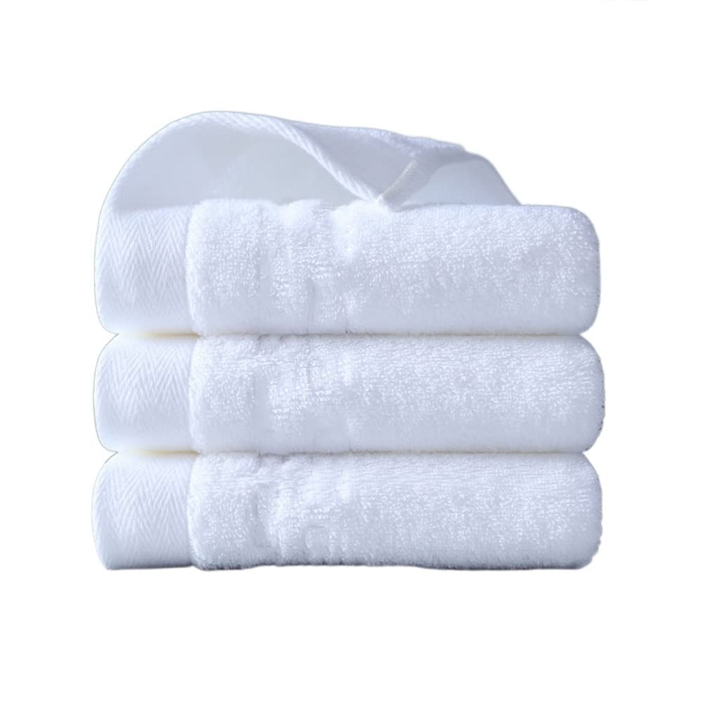 Asciugamano in cotone per lavare il viso, per uso domestico, in cotone spesso, per uomini e donne, per capelli, per il bagno, per adulti, non facile da far cadere, asciugamano in lana, 3 pezzi, 74*34
