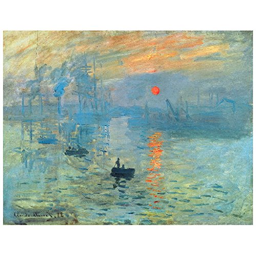Claude Monet Impression, Sunrise Deco Fridge Magnet, 1872 Soleil Levant Fine Art Repro Impressionism
