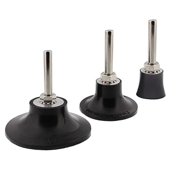 Yakamoz 3-Pack 1 2 3 Inch Roll Lock Sanding Disc Pad Holder - 1/4" Shank Quick Change Roll Lock Die Grinder Sanding Discs Holder Power Drill Sander Adapter Attachment for Sanding Polishing Grinding