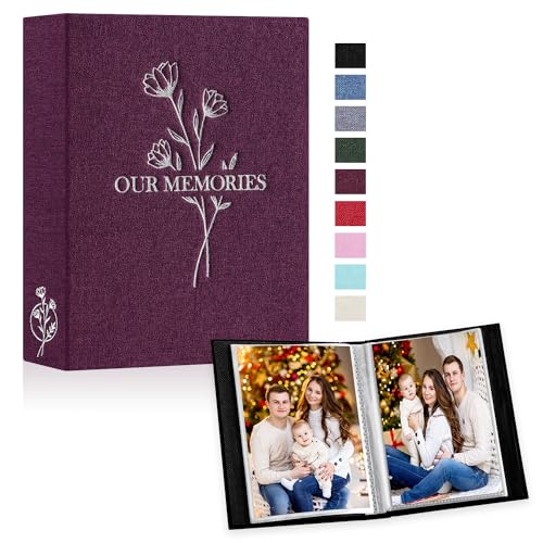 Lanpn Small Photo Album 6x4 2 Packs, Each Pack holds 50 Pictures