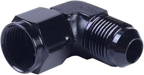 Miniatura 3 de Adaptador de montaje Espeeder An para mampara, aluminio anodizado, machohembra, 90 grados, color negro, Negro