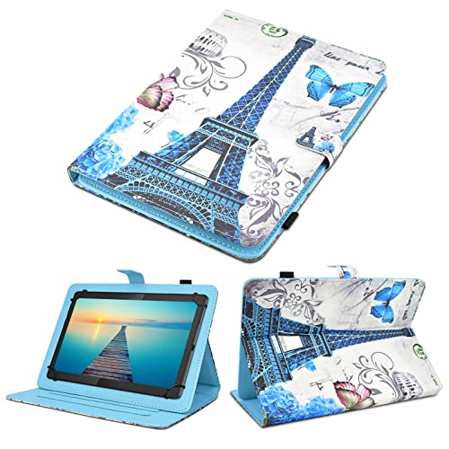 Detuosi Universal 7 Inch Tablet Case, 7.0 Inch Tablet Cover, Protective Folio Leather Multi-Angle Viewing Stand Case Shell【With 3 Card Slots】For All Kinds Of 7.0-7.9 Inch Android/Ios/Windows Tablet #3 #TOP5