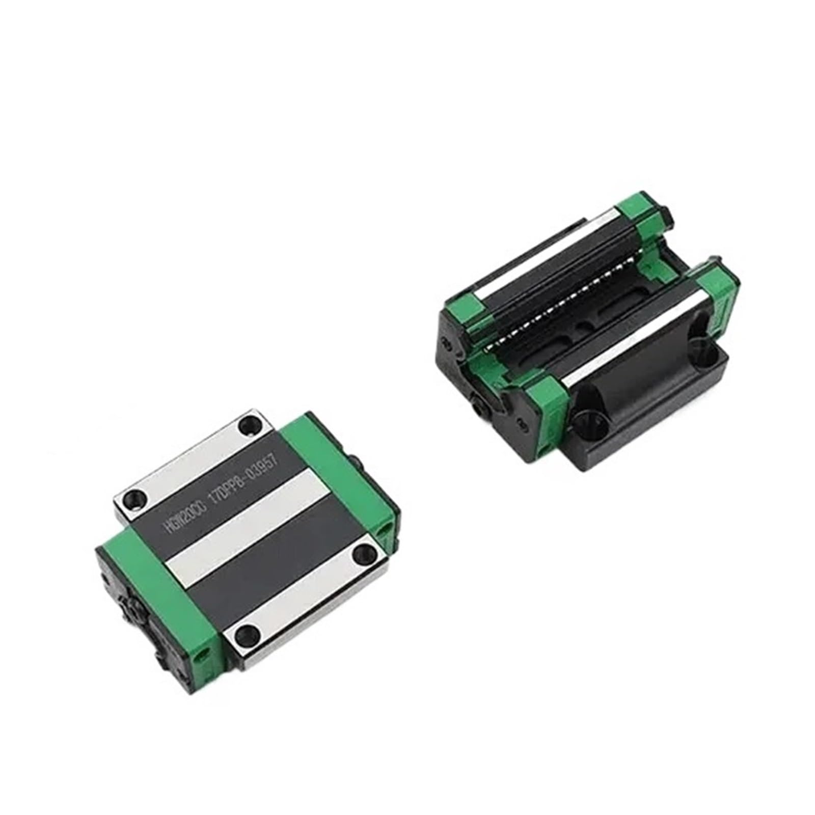 Guide coulissant linéaire miniature Kit de blocs coulissants HGW15CC et 2 rails de guidage linéaires carrés HGR15 de 15mm, 4 pièces(500mm)