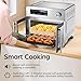 OSTBA French Door Air Fryer Toaster Oven Combo, Airfryer Convection Oven Countertop 10-in-1 Combo, 30% Faster 90% Less Oil, 102 Recipes & 7 Accessories Included 24 QT Stainless Steel