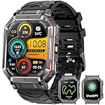 Mingdaln GPS Military Smart Watch for Men,GPT Voice Assistant,Smartwatch with LED Flashlight,2.01" HD Display Bluetooth Call,Fitness Tracke with Multiple Sports Modes,Compatible with Android & iOS